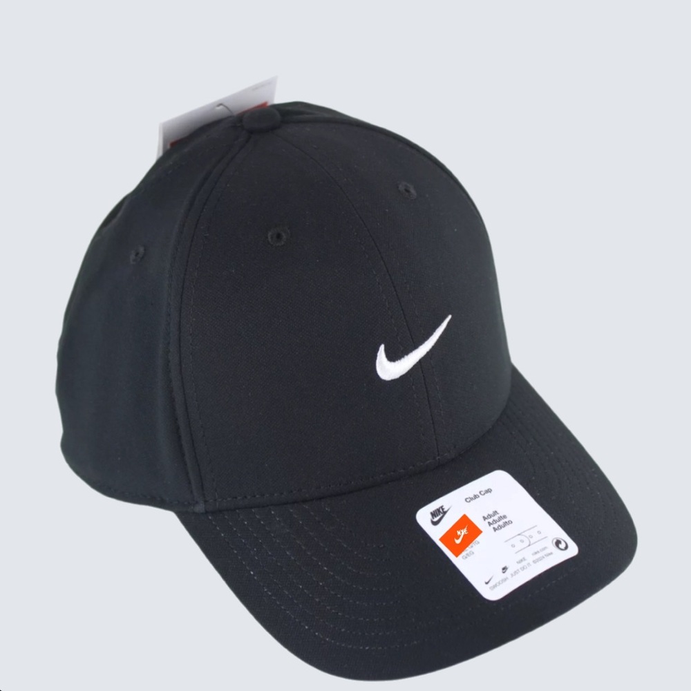Nike Dri-Fit Rise Club Swoosh snapback Golf Cap Hat FV5563-010 black S M L XL